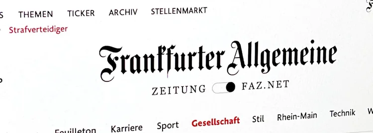 Presse über Strafverteidiger Florian Rappaport: Frankfurter Allgemeine Zeitung, 12.7.2021